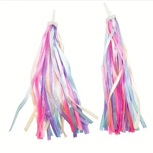 Aleppo Handlebar Tassel Streamers Bicycle Accessories - Pink/Purple