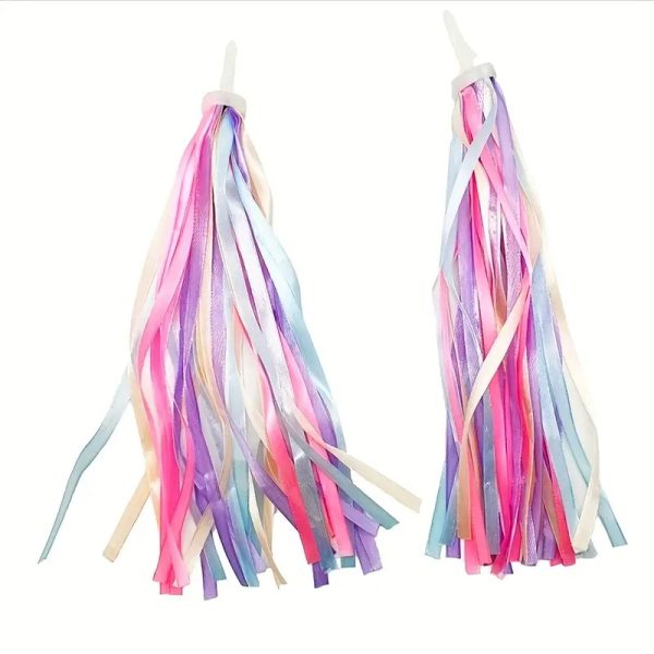 Aleppo Handlebar Tassel Streamers Bicycle Accessories - Pink/Purple